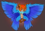  blue_wings clitoris harpy megas_xellox monster_girl nude pussy simple_background tagme uncensored wings 