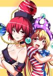  cleavage clownpiece hecatia_lapislazuli koissa touhou 