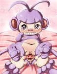  ambipom artist_request blush censored furry pokemon purple_eyes pussy 