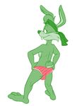  balls bandanna blush buckteeth butt clothed clothing crossdressing grin jazz_jackrabbit ladysomnambule lagomorph male mammal panties rabbit smile teeth underwear 