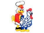  anthro anthro_on_feral avian beak bestiality bird chef_hat chicken clothed clothing commercial duo female feral frisby_(character) frisby_(copyright) hat luto maggi_(character) maggi_(copyright) male male/female male_chicken mascot pants_down partially_clothed penetration simple_background sweat white_background 