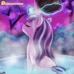  30minchallenge bath equine friendship_is_magic horn horse hot_spring lumineko mammal my_little_pony pony starlight_glimmer_(mlp) unicorn water 