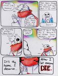  aftertale animated_skeleton blood bone clothed clothing comic dialogue english_text geno_sans_(aftertale)_(character) loverofpiggies male not_furry sans_(undertale) skeleton text undead undertale video_games wounded 