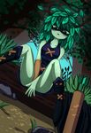  adventure_time antlers domino_mask dryad green_eyes green_skin horns huntress_wizard leaf mask plant_girl 