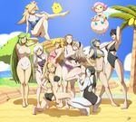  ^_^ ass bayonetta bayonetta_(character) bikini black_bikini black_hair blonde_hair blue_eyes blue_hair blush breasts brown_hair casual_one-piece_swimsuit chiko_(mario) cleavage closed_eyes competition_swimsuit covered_navel covered_nipples crown doubutsu_no_mori earrings female_my_unit_(fire_emblem:_kakusei) female_my_unit_(fire_emblem_if) fire_emblem fire_emblem:_kakusei fire_emblem_if floating gen_1_pokemon glasses green_eyes green_hair grey_eyes grin hair_over_one_eye hairband jewelry jigglypuff kid_icarus large_breasts leg_up lips long_hair looking_at_viewer looking_back looking_to_the_side lucina mario_(series) metroid multiple_girls my_unit_(fire_emblem:_kakusei) my_unit_(fire_emblem_if) naughty_face navel one-piece_swimsuit one_eye_closed onichan-xd palutena pointing_finger pointy_ears pokemon_(creature) ponytail princess_peach princess_zelda puffy_cheeks rosetta_(mario) samus_aran short_hair sitting sitting_on_head sitting_on_person smile sports_bikini squatting striped striped_bikini super_mario_bros. super_mario_galaxy super_smash_bros. swimsuit the_legend_of_zelda the_legend_of_zelda:_twilight_princess twintails very_long_hair villager_(doubutsu_no_mori) watermark white_hair white_skin wii_fit wii_fit_trainer 