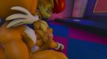  3d_(artwork) anthro areola big_breasts breasts canine cgi chipmunk darksorm digital_media_(artwork) duo erect_nipples erection female fox handjob male mammal miles_prower nipples penis rodent sally_acorn sex sonic_(series) 