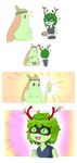  adventure_time antlers domino_mask dryad flower forest_spirit green_eyes green_skin horns huntress_wizard leaf mask plant_girl younger 