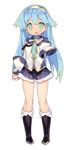  :o absurdres aqua_eyes aqua_hair black_footwear blade_(galaxist) blue_hair blush boots eve_ainsworth full_body gradient_eyes gradient_hair green_eyes green_hair hand_on_own_chest highres knee_boots long_hair long_sleeves looking_at_viewer multicolored multicolored_eyes multicolored_hair official_art open_mouth pleated_skirt pop-up_story skirt sleeve_cuffs smile solo st._feles_gakuen_uniform transparent_background 