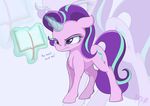  2016 absurd_res english_text equine female feral friendship_is_magic hi_res horn mammal mistydash my_little_pony simple_background solo starlight_glimmer_(mlp) text unicorn 