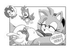  amy_rose anthro breasts clitoris clothed clothing coolblue cum cum_in_pussy cum_inside cum_on_leg female plump_labia presenting pussy sonic_(series) sonic_the_hedgehog 