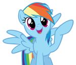  blue_fur equine feathered_wings feathers female feral friendship_is_magic fur hair hendro107_(artist) horse looking_at_viewer mammal multicolored_hair my_little_pony pegasus pony rainbow_dash_(mlp) rainbow_hair smile wings 