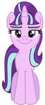  equine female feral friendship_is_magic hair hi_res horn looking_at_viewer mammal multicolored_hair my_little_pony smile solo starlight_glimmer_(mlp) two_tone_hair unicorn 