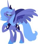  2013 alpha_channel better_version_at_source blue_feathers blue_fur blue_hair crown cutie_mark equine feathered_wings feathers female feral friendship_is_magic fur green_eyes hair hexfloog hi_res horn jewelry mammal my_little_pony necklace princess_luna_(mlp) simple_background solo spread_wings transparent_background winged_unicorn wings 