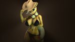  16:9 2016 3d_(artwork) anthro anthrofied applejack_(mlp) big_breasts bikini blonde_hair breasts clothed clothing cowboy_hat cutie_mark digital_media_(artwork) earth_pony equine female friendship_is_magic green_eyes hair hat hi_res hooves-art_(artist) horse huge_breasts looking_at_viewer mammal my_little_pony navel pony simple_background smile solo source_filmmaker standing swimsuit 