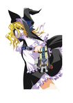  blonde_hair gun hat highres kagura_takeshi kamen_rider kamen_rider_dcd kamen_rider_diend kirisame_marisa long_hair parody solo touhou weapon witch_hat yellow_eyes 