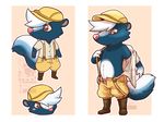  animal_crossing anthro clothing eclipsewolf kicks_(animal_crossing) male mammal nintendo skunk solo undressing video_games 