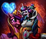  &lt;3 2016 clothing crown daughter equine father father_and_daughter female flurry_heart_(mlp) friendship_is_magic gold_(metal) group harwick hi_res horn husband_and_wife jewelry male mammal mother mother_and_daughter my_little_pony necklace parent princess_cadance_(mlp) shining_armor_(mlp) tongue tongue_out unicorn uniform winged_unicorn wings 
