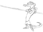  alligator animalympics bolt_jenkins high_jump male movie olympics reptile scalie sketch sport unknown_artist 