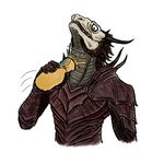  anthro armor dark_souls dragon dragonoid_(dark_souls) horn scalie simple_background solo video_games 