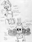  ! &lt;3 balls blush bonnie_(fnaf) bow_tie buckteeth butt butt_grab cute english_text five_nights_at_freddy&#039;s half-closed_eyes hand_on_butt human imminent_sex inkyfrog lagomorph machine male male/male mammal naughty_face rabbit robot spread_butt spreading surprise teeth text video_games 
