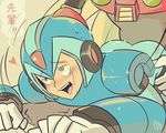  2boys armor ass blush happy_sex male_focus multiple_boys naughty_face rockman rockman_x saliva sex x_(rockman) yaoi zero_(rockman) 