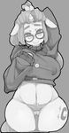  anthro big_breasts black_and_white breasts clothed clothing cutie_mark equine erect_nipples eyewear female friendship_is_magic glasses horn mammal menotstupid monochrome moondancer_(mlp) my_little_pony nipples skimpy underwear unicorn voluptuous 