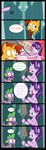  2016 absurd_res cape chair clothing comic dialogue door dragon english_text equine eyewear female feral friendship_is_magic fur glasses group hair hi_res horn male mammal multicolored_hair my_little_pony orange_fur outside pandramodo pink_fur spike_(mlp) starlight_glimmer_(mlp) sunburst_(mlp) text two_tone_hair unicorn 