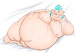  2018 anthro balls belly blush boar doguma-sin gouryou humanoid_hands male mammal mohawk moobs navel nipples obese overweight porcine solo tokyo_afterschool_summoners video_games 