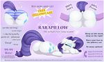  2016 augustbebel butt clothing cutie_mark dock english_text equine eyeshadow female feral friendship_is_magic hair horn long_hair lying makeup mammal my_little_pony on_front one_eye_closed panties purple_hair rarity_(mlp) text underwear unicorn 