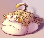  2016 benjamin_clawhauser cheetah cute disney feline fur happy hungry inflation junga male mammal obese overweight predator solo spots spotted_fur zootopia 