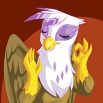  avian eyes_closed feathered_wings feathers female friendship_is_magic gilda_(mlp) gryphon hi_res my_little_pony mysticalpha pacha_(the_emperor&#039;s_new_groove) solo wings 