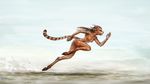  12-tf animal_humanoid cat_humanoid cheetah_humanoid feline hi_res hooves humanoid hybrid mammal nipples nude running 
