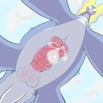  aurorus balls big_penis blush cum cumshot dinosaur joe123123123 looking_at_viewer looking_down low-angle_view nintendo orgasm penis pok&eacute;mon solo video_games worm&#039;s-eye_view 