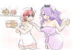  4girls artist_name blonde_hair bow breasts bucket camilla_(fire_emblem_if) cleavage elise_(fire_emblem_if) eyes_closed fire_emblem fire_emblem_heroes fire_emblem_if flyer_27 hair_bow hair_over_one_eye hinoka_(fire_emblem_if) large_breasts long_hair multicolored_hair multiple_girls naked_towel nintendo open_mouth pink_hair ponytail purple_eyes purple_hair red_hair rubber_duck sakura_(fire_emblem_if) short_hair siblings sisters towel towel_on_head wooden_bucket 