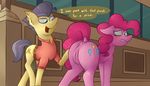  butt dialogue equine food horse mammal marsminer my_little_pony pie pinkie pony pussy slap 