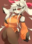  artist_request furry inumimi-syndrome open_mouth red_eyes short_hair white_hair 