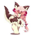  artist_request cat furry inumimi-syndrome long_hair pink_eyes pink_hair ponytail 