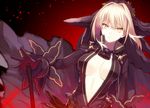  :| bangs belt blurry breasts breasts_apart buckle center_opening chain cleavage closed_mouth dark_persona depth_of_field dutch_angle fate/extra fate/extra_ccc fate_(series) gloves gradient gradient_background hair_between_eyes hair_intakes hand_on_hilt high_collar jewelry large_breasts lock looking_at_viewer necklace nero_claudius_(bride)_(fate) nero_claudius_(fate)_(all) open_clothes open_hand outstretched_arm padlock planted_sword planted_weapon sanae_(satansanae) serious short_hair solo sword unzipped upper_body v-shaped_eyebrows veil weapon white_hair yellow_eyes zipper 