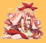  artist_request brown_eyes furry inumimi-syndrome long_hair pink_hair rabbit 