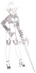  bad_anatomy dark_elf elf highres lineage lineage_2 pointy_ears solo sword weapon 