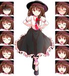  :d :o ^_^ ^o^ alphes_(style) armlet asymmetrical_hair black_footwear black_skirt blush bobby_socks bow brown_hair clenched_teeth closed_eyes collared_shirt crying crying_with_eyes_open dairi dress_shirt expression_chart expressionless expressions eyebrows eyebrows_visible_through_hair fedora flats frilled_skirt frills full-face_blush full_body gloom_(expression) hair_bow half-closed_eyes hands_on_hips happy hat long_hair long_skirt long_sleeves looking_at_viewer multiple_views necktie open_mouth parody parted_lips puffy_long_sleeves puffy_sleeves red_bow red_neckwear relief sad scared shaded_face shirt shoes skirt smile socks standing style_parody surprised sweatdrop tachi-e tareme teardrop tears teeth touhou transparent_background usami_renko white_legwear white_shirt wide-eyed 