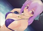  1girl 3d absurdres bikini breasts cg cleavage headphones large_breasts nitroplus pink_hair sonico super_sonico swimsuit 