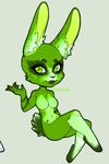 bonkytheclown invalid_color lagomorph limade mammal rabbit xenthyl 