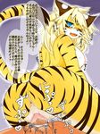  2016 anthro blush breasts feline female hi_res japanese_text male male/female mammal megane_inu nipples nude open_mouth penetration pussy sex solo_focus text tiger vaginal 