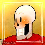  1:1 2016 bone boss_monster chisai236 cute monster papyrus_(undertale) skeleton solo tagme undertale video_games 