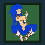  2016 anthro anus areola balls big_breasts breasts dickgirl erect_nipples erection hedgehog humanoid humanoidized intersex mammal nipples penis pherociouseso solo sonic_(series) sonic_the_hedgehog uncut 