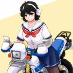  amano_onsa bakuon!! commentary_request ground_vehicle lowres motor_vehicle motorcycle solo supopo_(pi4v2000) yamaha 