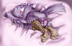  ambiguous_gender anthro avian bird butt cum cum_on_butt dragonlove feathers looking_at_viewer lying nude on_side purple_feathers red_eyes restricted_palette solo tail_feathers 