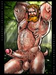  balls beard dchooi deity facial_hair hairy horn male muscular not_furry pan_(deity) penis satyr solo tagme 
