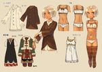  :o character_sheet collarbone dark_skin fur_trim navel original ox_(baallore) ramina_(baallore) red_eyes silver_hair thighhighs translated underwear 